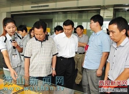 伊科皮业迎来三门峡市党政考察团,董事长范华陪同