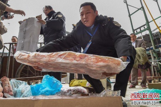 贵州重拳打击走私冻肉 两月查获710余吨